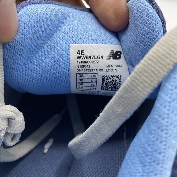 New Balance 847 V4 Women's Size 8 Blue/Grey Tennis Shoes (WW847LG4) - Picture 4 of 5